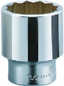 Kyoto Machinery Tools Socket 12 Square BB40114 Dimensions across inches x Total 56 x Drive (KTC) flats 1-1/4 length angle 19.0mm