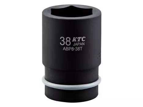 Kyoto Machinery Tools Wheel Nut Socket for Impact Wrench Thin Wall (KTC) [25.4sq] ABP8-38TP