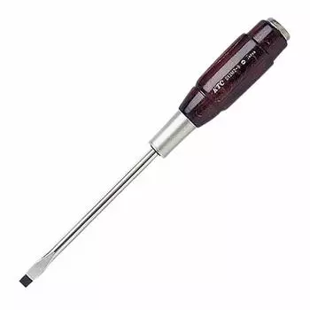 Kyoto Machinery Tools Wood Handle Screwdriver Flathead Penetration Type 8 Flathead D12M28 (KTC)
