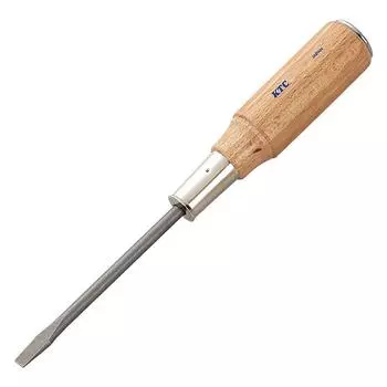 Kyoto Machinery Tools Wood Handle Screwdriver Flathead Penetration Type (KTC) MD-300