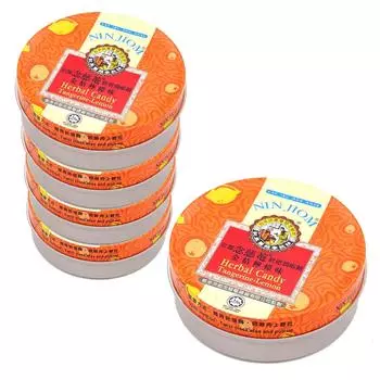 Kyoto Nenjian Loquat леденцы для горла со вкусом кумквата и лимона Леденцы для горла Леденцовые конфеты для горла Сахар для горла Уход за голосом Уход за горлом Консервы 60 г x5 Тайваньский сувенир