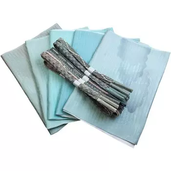 Kyoto Tamayura Rui Obijime Obihire 2 шт. Чистый летний цветной узор Omakase комплект, комплект, однотонный, шелк, кружево, Obijime, (55 Синий)