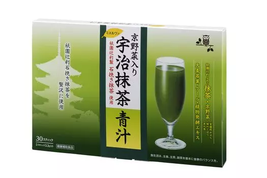Kyoto Yakuhin Healthcare Kyoto Vegetables Uji Matcha Green Juice 30 палочек гранул [Gion Tsujiri] зелёный