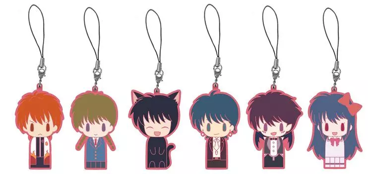 Kyoukai no RINNE Kokeshi Trap Rubber BOX product 1BOX 6 total 6 types = pieces,