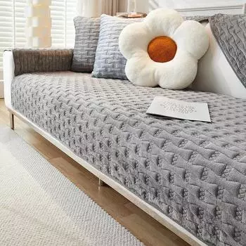 Кыш канепе кылыфи калинлашмак кыса пелуш каймаз канепе ястик отурма одасы ичин евренсель канепе кылыфи арка хавлу кесит канепе Мат 70x70cm 1pcs