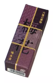 Kyukyodo incense six types of incense plum blossoms 20 pieces 6cm