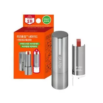 [Kyumin PICK] Graphene Triple Lip Naked 3,9 г Сменный блок Joongjeong Planning (+ Бальзам для губ «Тройной красивый» бесплатно), Корейская мужская популярная косметика