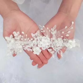 Kyunovia женское белье свадебный подарок вечерние аксессуары для невесты пикантные кружевные подвязки для ног женские эластичные кожаные подвязки для ног BY36 40-60 cm