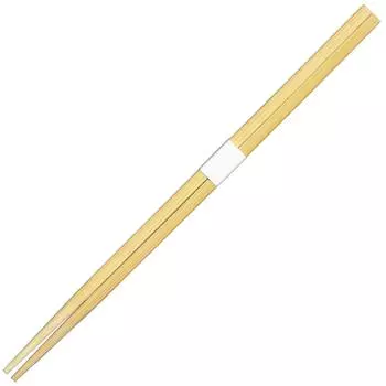 Kyushu Shiko Bamboo Chopsticks 24cm Square Chopsticks White Obi Wrap Disposable Commercial Use Luxury Restaurant servings (100 TK241)