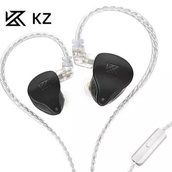 KZ-AST Ушные наушники с высоким качеством звука, управление линией, 24 блока, динамические железные наушники с высоким анализом, мониторинг, прослушивание, HIFI-наушники without MIC белый
