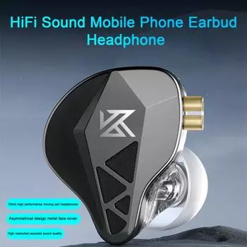 KZ-EDXS Проводные наушники-вкладыши, эргономичные, глубокие басы, 3,5 мм, динамическое управление линией, Hi-Fi звук, наушники-вкладыши для мобильного телефона With Mic