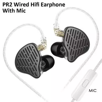 KZ HBB PR2 Наушники Hi-Fi, настоящий планарный магнитный драйвер, наушники Hi-Fi с басами, проводные стереонаушники 3,5 мм со съемным кабелем для микрофона. No Mic