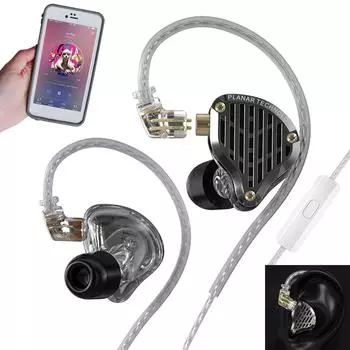 KZ PR3 In Ear 13.2MM Planar Driver Проводные наушники Музыкальные наушники HiFi Bass Monitor Earbuds Спортивная гарнитура с шумоподавлением