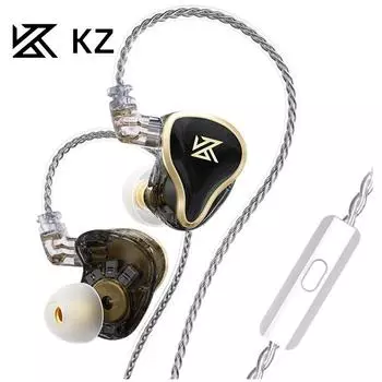 KZ ZAS Ранее 16-юнитовые железные проводные наушники Heavy Bass HIFI с пшеничными наушниками without MIC белый