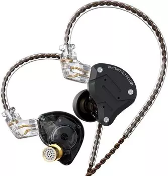 KZ ZS10 PRO Canal High Sound Корпус из алюминиевого сплава и смолы Игровой звук HIFI Профессиональный бас Проводной Съемный Recable Совместимость с рабочим