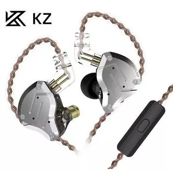 KZ-ZS10 PRO Металлическая гарнитура с кольцом, 10 шт., подвижный утюг, HIFI-гарнитураМеталлическое кольцо для гарнитуры, 10 шт., подвижное железо, HIFI-гарнитура without MIC белый