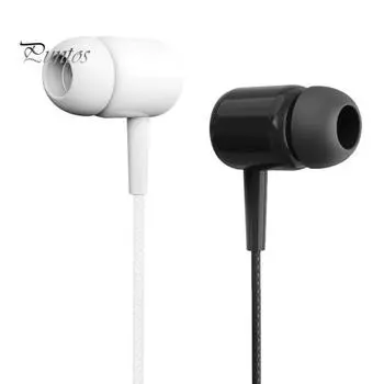 L5 Проводные наушники 3,5 мм Внутриканальные игровые наушники с тяжелыми басами и микрофоном для караоке чёрный