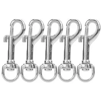 L72MM Пружинные карабины из нержавеющей стали 316 Зажимы Прочные двусторонние крючки для дайвинга