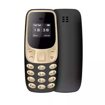L8star Bm10 Мини мобильный телефон с двумя SIM-картами и Mp3-плеером FM-разблокировка мобильного телефона с голосовым набором номера жёлтый