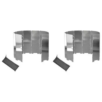 #L 10 пластин газовая плита ветрозащитный алюминиевый складной пикниковый горелка ветрозащитный Scr