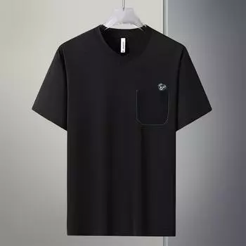 L-10XL Мужская футболка больших размеров из ледяного шелка, быстросохнущая, свободная спортивная футболка с короткими рукавами 10XL