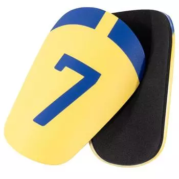 #L 1 пара футбольных накладок на голень, легкая износостойкая защита ног (Желтый XS)