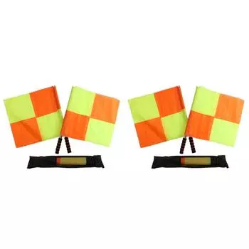 #L 2 шт. Футбольные флаги для судей на линии, профессиональные флаги для матчей, оборудование для футбольных судей