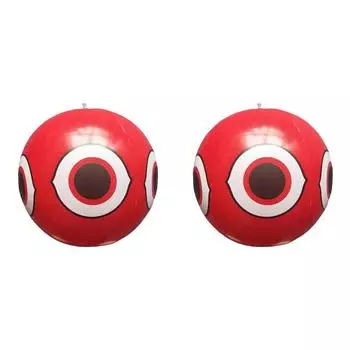 #L 40 см надувной отпугиватель птиц отпугивающие воздушные шары для глаз (красный)