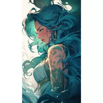 #L 5D DIY Полный Круглый Дрель Частичный AB Алмазная Картина Девушка Набор Художественный Декор 45x75c