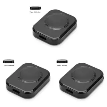 #L 5V/1A Беспроводной магнитный зарядный адаптер для часов (Черный порт TYPE-C)