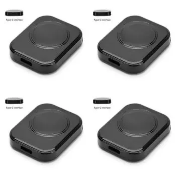 #L 5V/1A Беспроводной магнитный зарядный адаптер для часов (Черный порт TYPE-C)