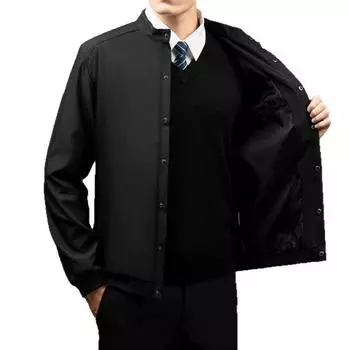 L-8XL Куртка свободного кроя для мужчин, простая, свободная, универсальная, воротник-бейсболка, модная куртка для летного костюма для мужчин 8XL