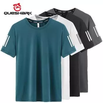 (L-8XL)Мужская быстросохнущая спортивная футболка из ледяного шелка с круглым вырезом, свободные топы для кемпинга, пешего туризма, рыбалки, сетчатая футболка с кондиционером, мужская L белый