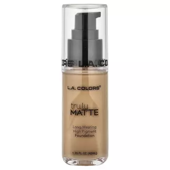 L.A. Colors Truly Matte Foundation, CLM358 Warm Honey, 40ml (1.35fl oz)