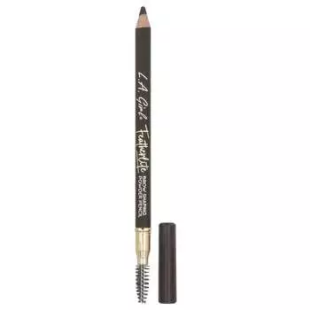 L.A. Girl, Featherlight Brow Shaping Powder Pencil, GBP394 Dark Brown, 1.1g (0.04oz)