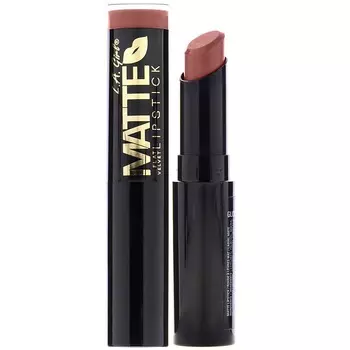 L.A. Girl, Matte Flat Velvet Lipstick, GLC812 Snuggle, 3g (0.10oz)