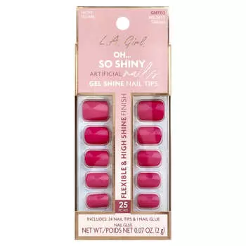 L.A. Girl О, такие блестящие искусственные ногти, гелевые типсы, GNT152 Самая смелая мечта, набор из 25 штук