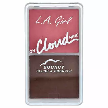 L.A. Girl, On Cloud Nine, Bouncy Blusher & Bronzer, GBL498 Dreamy Pink, 6g (0.21oz)