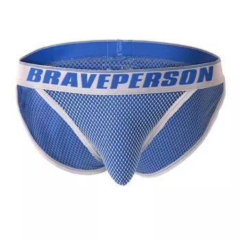 L Blue BravePerson Underwear Bikini Briefs Innerwear Pants Underwear Low Rise Sexy (Brave Person) Men s Men s Men s