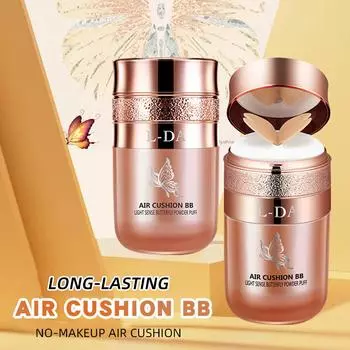 L-DA Butterfly Air Cushion Cream Увлажняющее изолирующее покрытие Легкая несмываемая воздушная подушка для макияжа