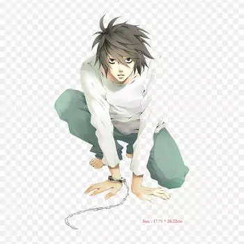 L Death Note прозрачный свет Ягами железные нашивки для одежды нашивки на одежду DIY футболки теплопередающие наклейки