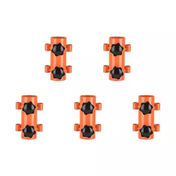 #L Держатель для тента, регулируемый навес для палатки на открытом воздухе, фиксированная трубка (оранжевый)