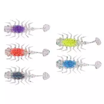 #L Float Fishing Soft Lure 5cm Paddle Tail Swimbaits PVC TPR Fishing Accessories