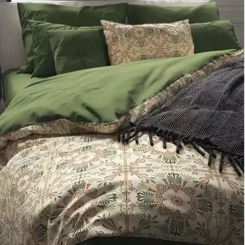 l Комплект двойных пододеяльников с плиткой Saray