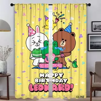 L-LINE Curtains for Living Room Curtain for Room 2 Panel Halloween Decoration Partition Shades Home Interior Curtains Kitchen W50xH70cmx2pcs-CL