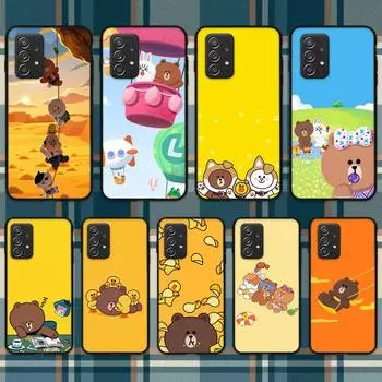 L-LINE-Cute-FRIENDS-мультяшный чехол для телефона Samsung Galaxy A02 A12 A21 A22 A32 A41 A42 A51 A71 A72 Shell SamsungA12