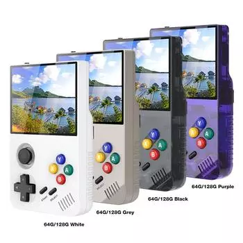 #L M19 Ретро игровая консоль 640*480 Ретро игровая консоль Портативная игровая консоль 64G белый