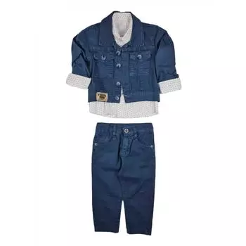 Льняная куртка для мальчика Рубашка Брючный костюм Horizon