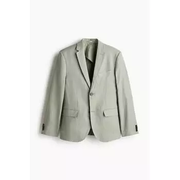 Льняная куртка HM Slim Fit Sage Green 42