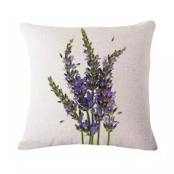Льняная наволочка лавандового цвета, чехол для дивана-кровати, автомобильного кафе, офисного декора